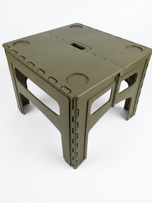 Portable Folding Camping Table – Olive Green
